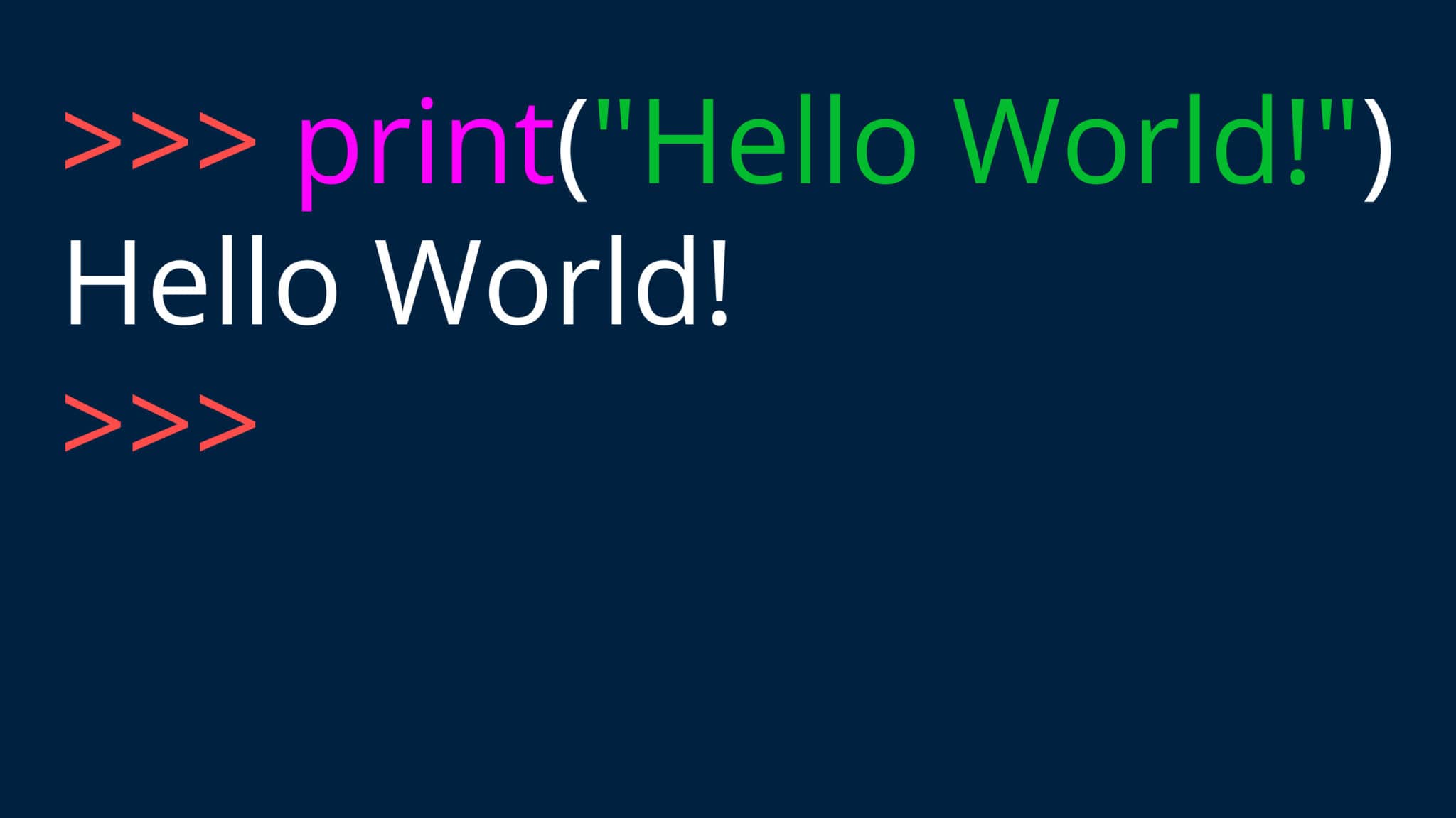 How To Write Hello World In Python