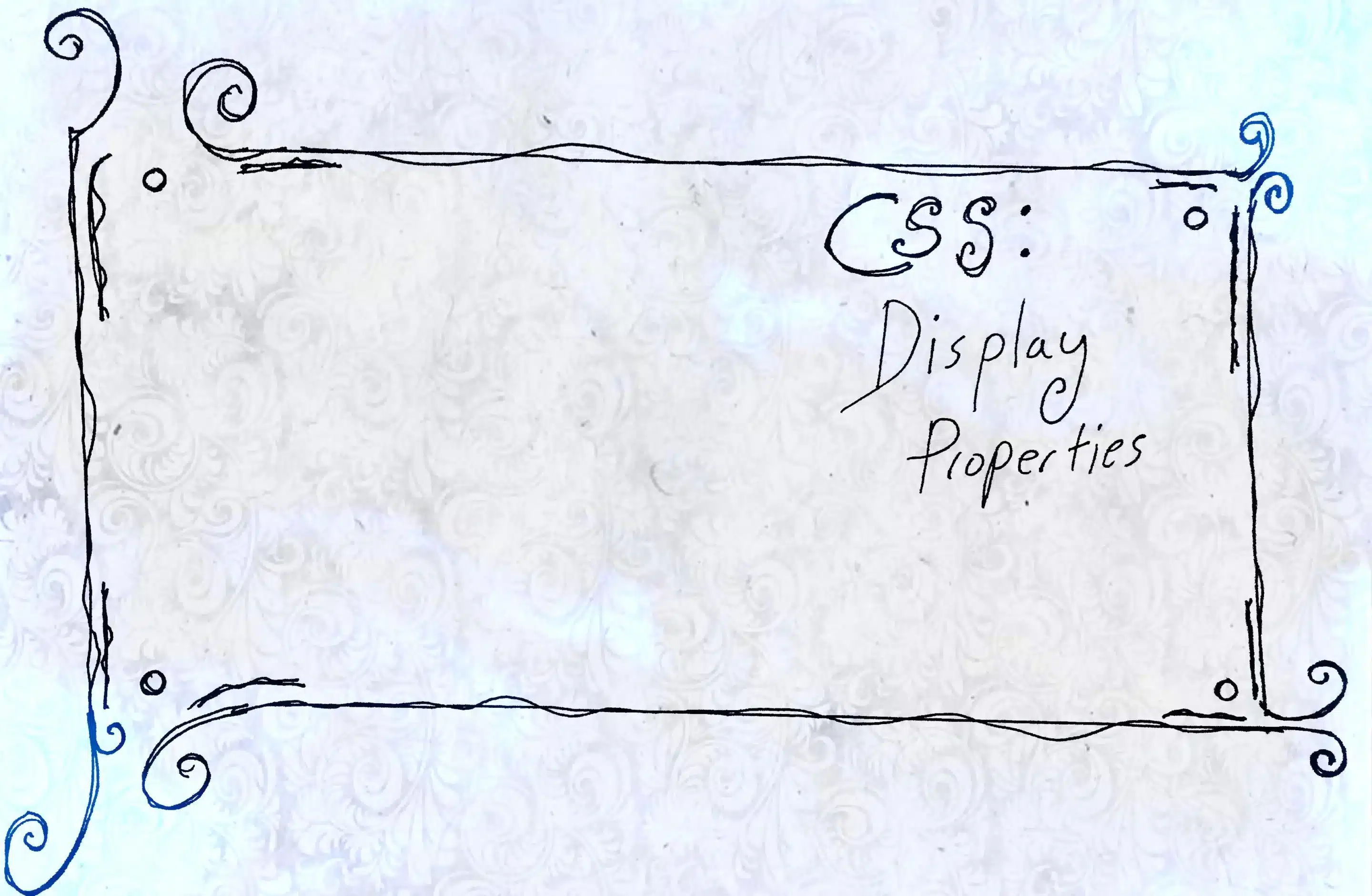 CSS Display Properties Background