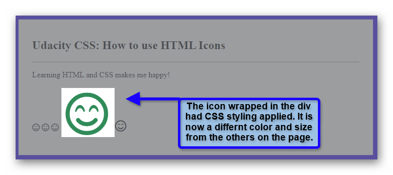 html css icon